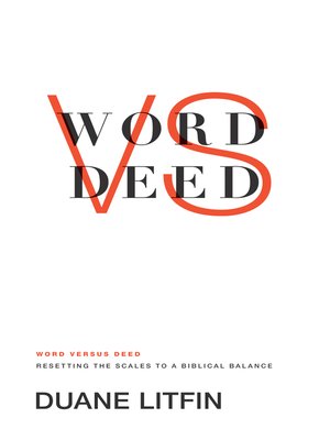 cover image of Word versus Deed